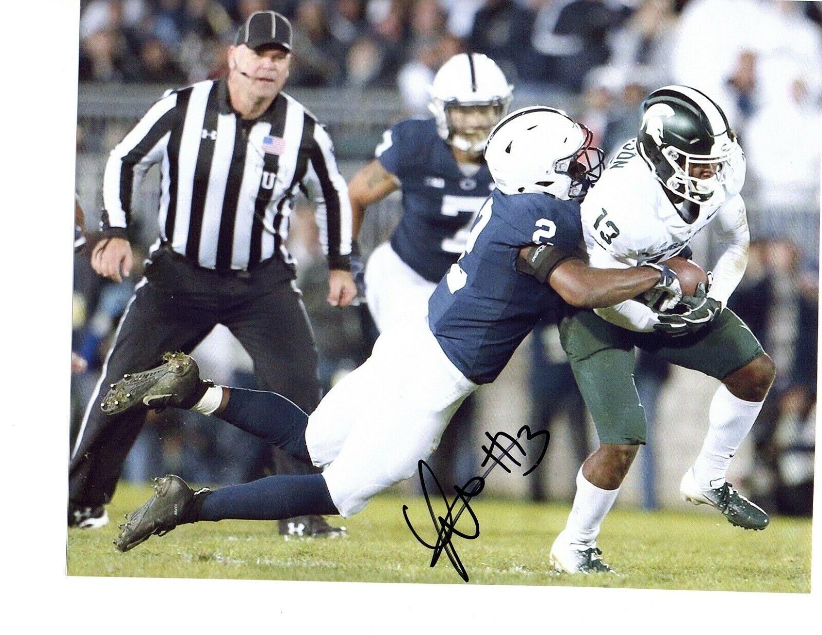 Laress Nelson signed autograph 8x10 Photo Poster painting Michigan State Spartans football c