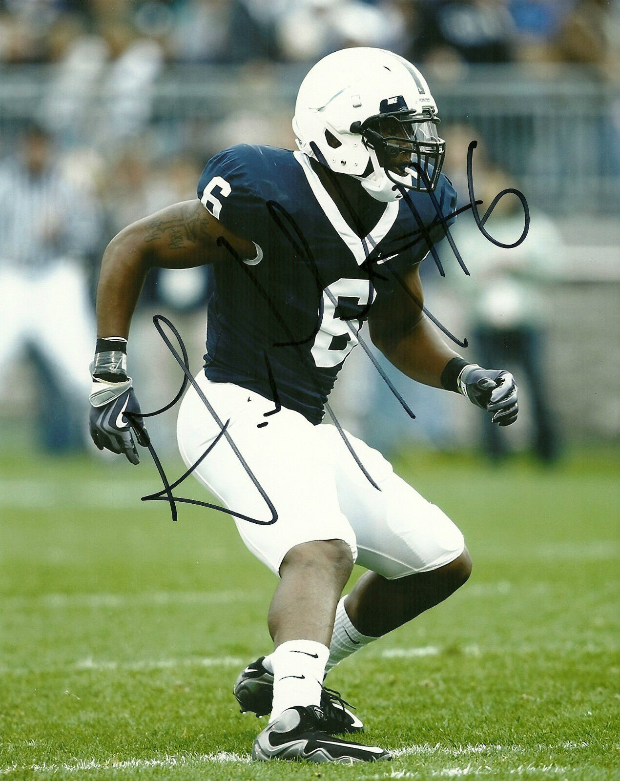 MINNESOTA VIKINGS GERALD HODGES SIGNED PENN STATE NITTANY LIONS 8X10 Photo Poster painting W/COA