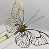Mechanical flapping Wings Ornithopter Kits / Golden Mechanical Butterfly Metal Model Kits