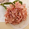 Autumn Decor Burn Edge Large 16.5cm Stem Hydrangea Artificial Flower