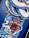3D Decorative Paint of Nigihayami Kohakunushi & Bathhouse - Spirited Away Decorative Painting - Mystical Art Studios