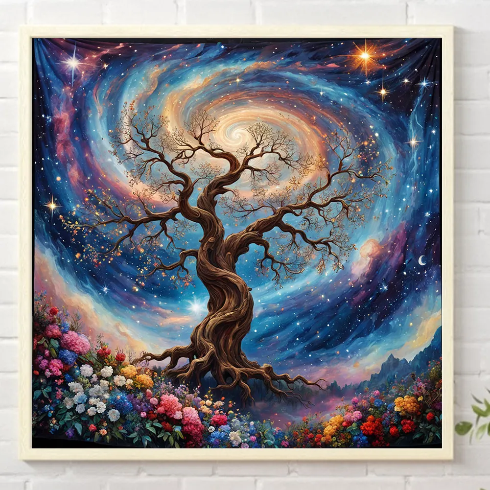 Diamond Painting - Full Square Drill - Tree(Canvas|45*45cm)