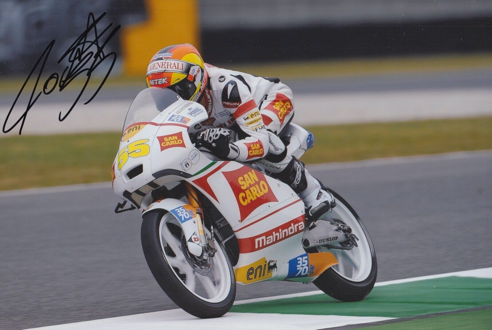 Andrea Locatelli Hand Signed 12x8 Photo Poster painting MotoGP Autograph San Carlo Mahindra 2