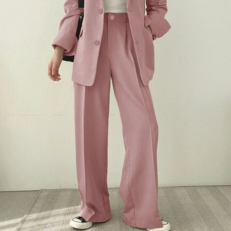 Toloer Toloer Female Spring And Autumn 2024 New Korean Version Of Korean Fried Street Design Sense Small Casual Pink Small Suit Suit Female-Outfit Ideas