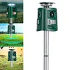 Ultrasonic Animal Repeller 360 Degree Solar IP44 Waterproof for Garden Yard Lawn