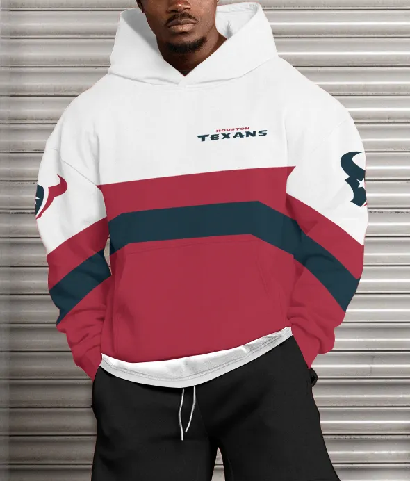 Houston Texans  Printed Hooded Pocket Pullover Hoodie