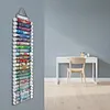 24 Compartments Vinyl Storage Organizer with 2 Hooks and 1 Hanging Straps Craft Vinyl Storage Rack for Diamond Art Painting Kits (Gray)