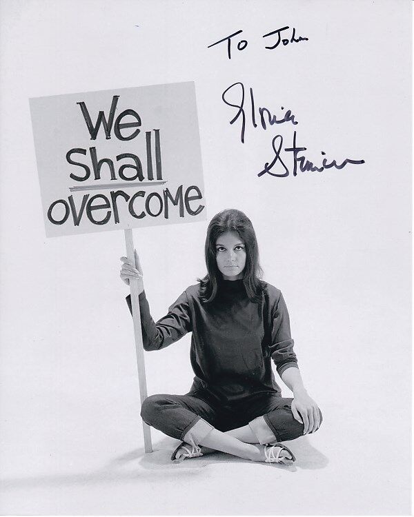 GLORIA STEINEM Autographed Signed Photo Poster paintinggraph - To John