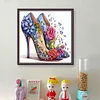 (US Local)High Heel-11CT Stamped Cross Stitch Kit(40x40cm)