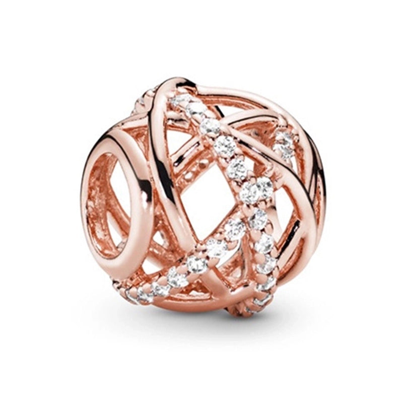 10 Pieces Cartoon Style Geometric Animal Metal Plating Inlay Rhinestones Jewelry Accessories