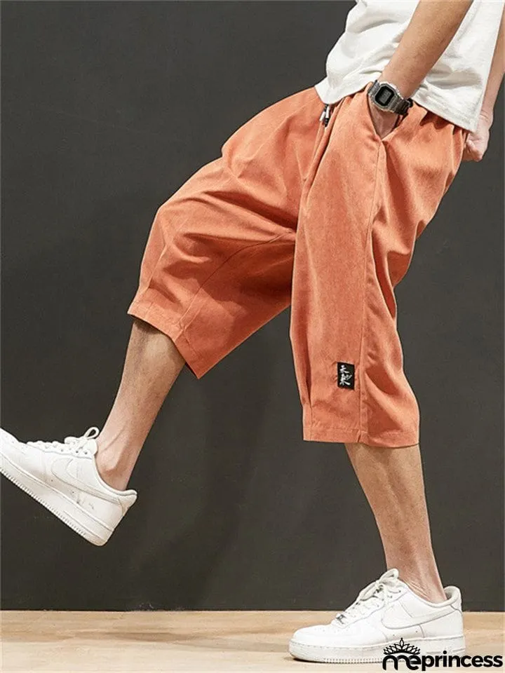 Male Cozy Loose Skin-friendly Drawstring Shorts
