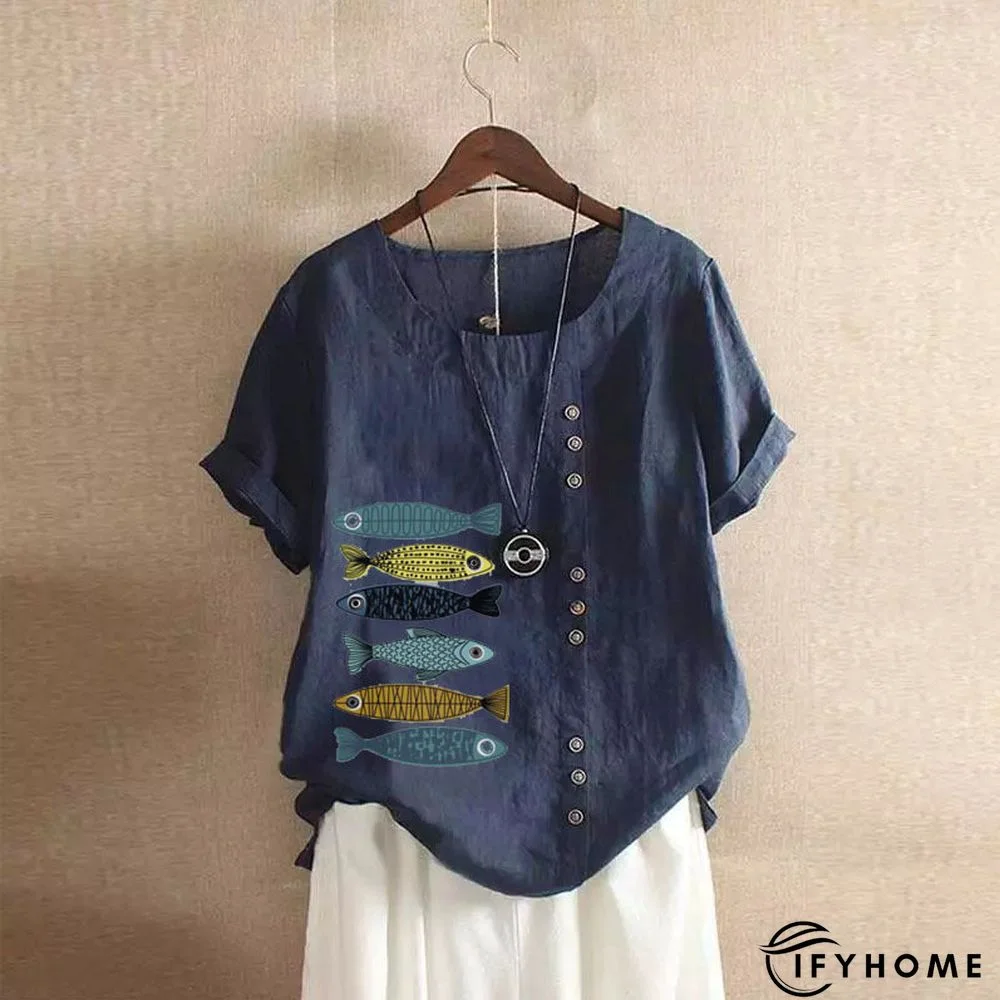 Casual Short Sleeve Large T-shirt | IFYHOME