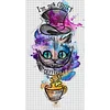 (Big Size)Alice'S Cat - 11CT Stamped Cross Stitch - 35*65cm - Disney