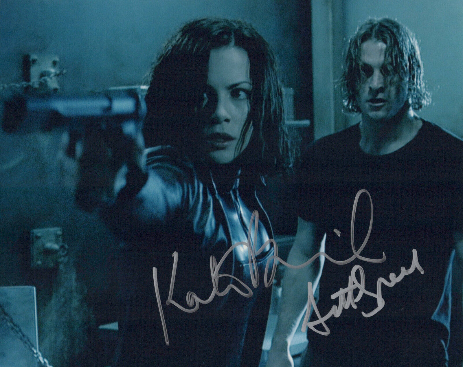 Underworld (Kate Beckinsale & Scott Speedman) signed 8x10 Photo Poster painting