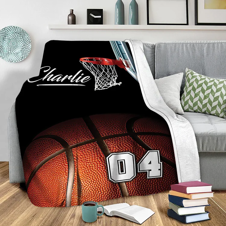 Personalized Basketball Blanket For Comfort & Unique|BKKid216