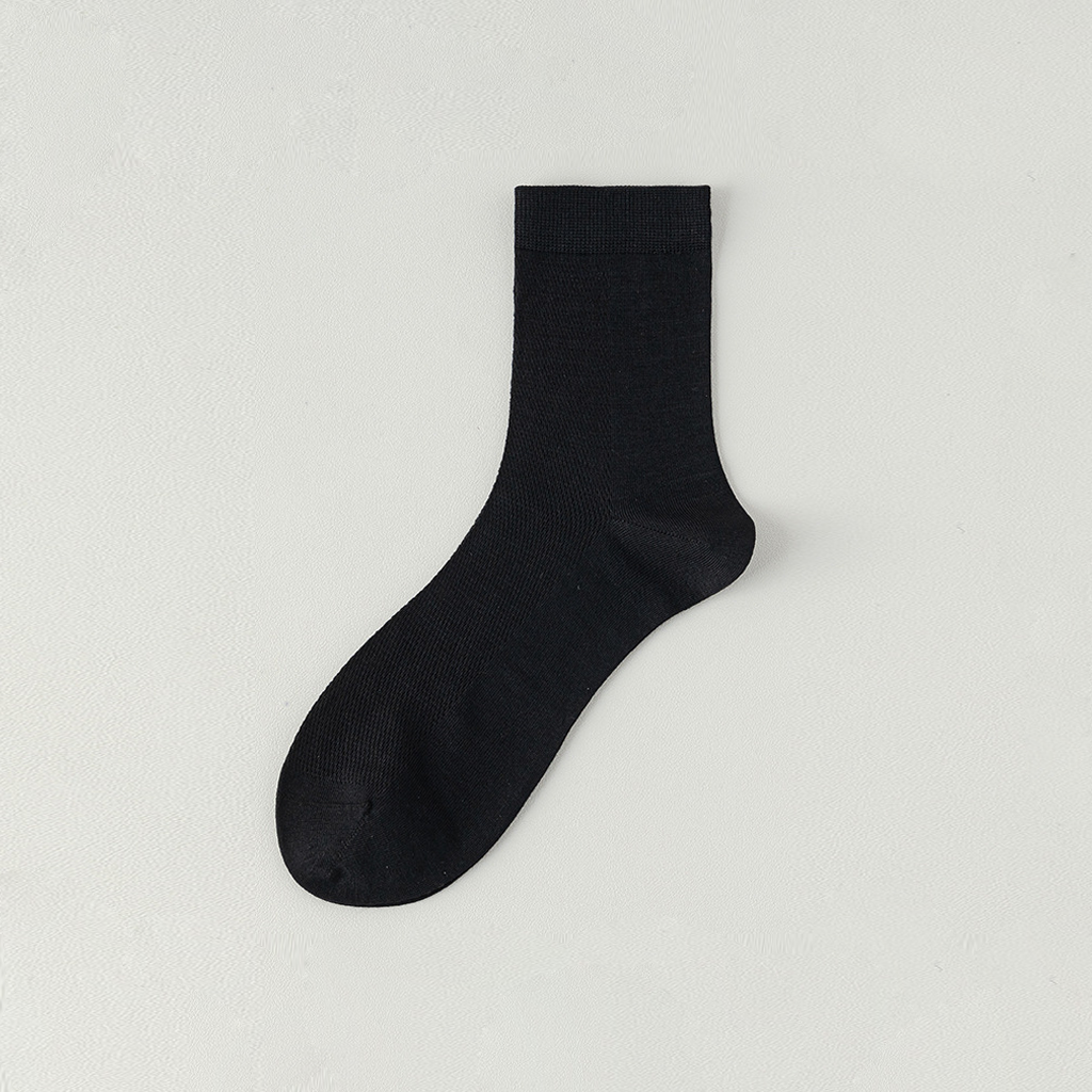 Men’s Luxury Mid-Calf Dress Socks For Business  REAL SILK LIFE