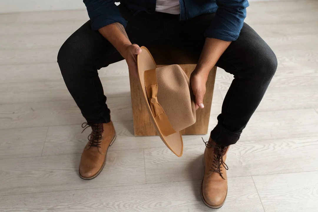 Miller Ranch Fedora -BUSHWICK RANCHER HAT &ndash; BROWN [Fast shipping and box packing]