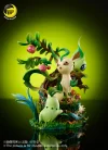Natural Series Leafeon & Celebi & Chikorita & Shroomish & Cherubi - Pokemon Resin Statue - Moon Shadow Studios