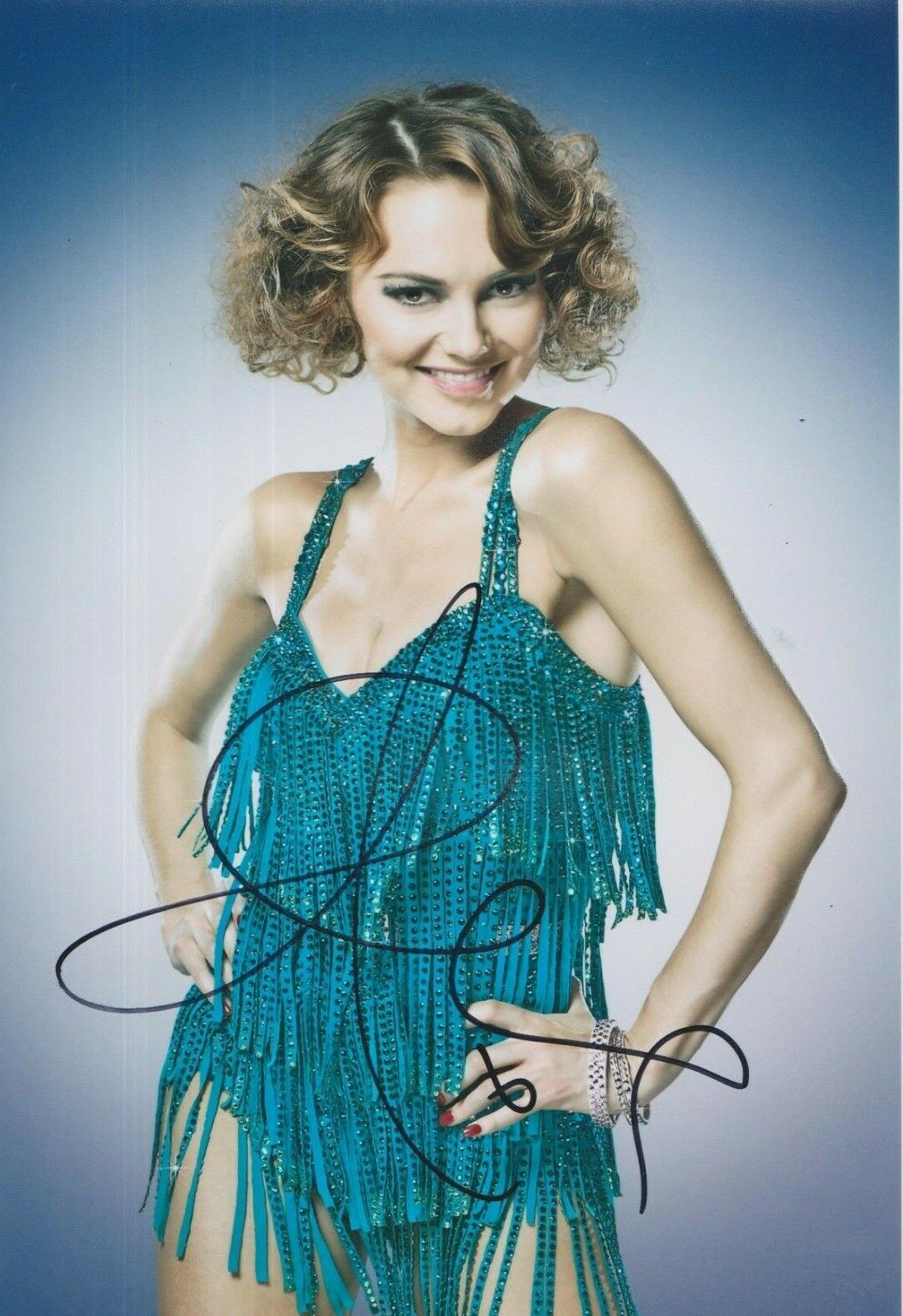 Kara Tointon **HAND SIGNED** 12x8 Photo Poster painting ~ Strictly Come Dancing ~ AUTOGRAPH