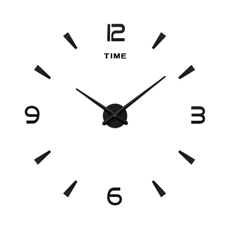 Roman Numerals Wall Clock Acrylic Material Self-adhesive Modern Home Decor 3D DIY Digital Wall Clocks Stickers Living Room