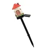 Solar Fairy-Tale Mushroom Cottage Landscape Pathway Light Waterproof LED Outdoor Lawn Lamp Courtyard Decoration Light for Spring Garden Walkway Patio Yard Backyard