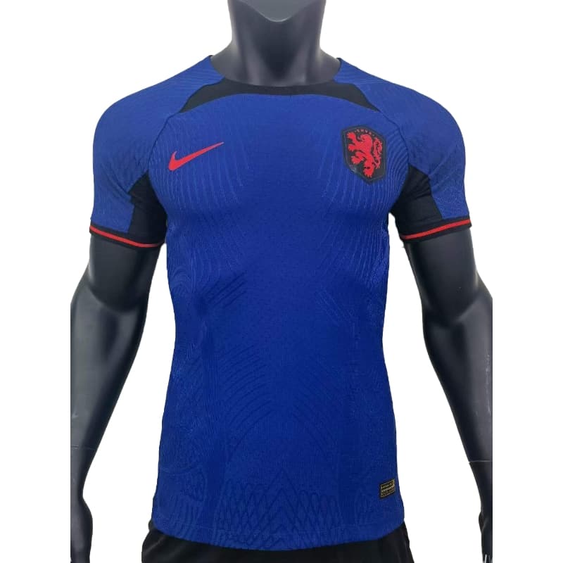 2022 World Cup Player Version Netherlands Socce Jersey Away