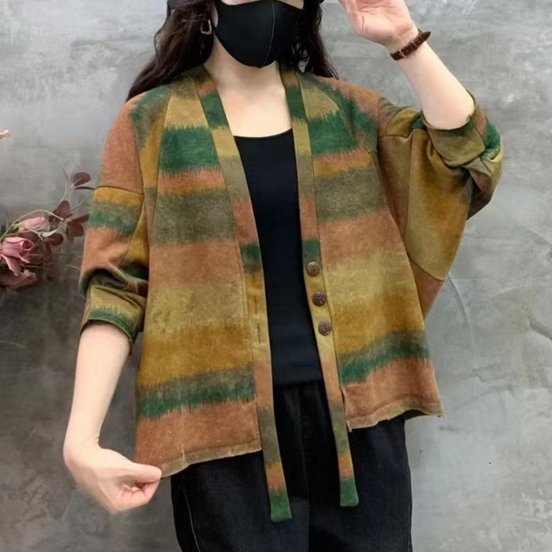 Chicfifth Sweater Women Winter Long Sleeve High Quality Autumn Vintage Top Knitted Cardigan