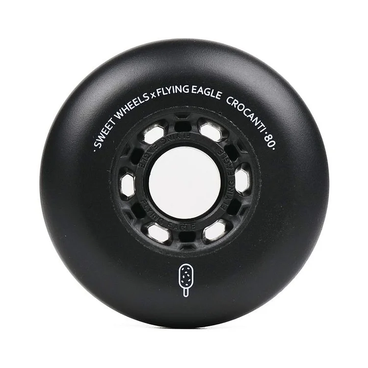 Flying Eagle Crocanti 76MM/80MM Black/White Wheel 