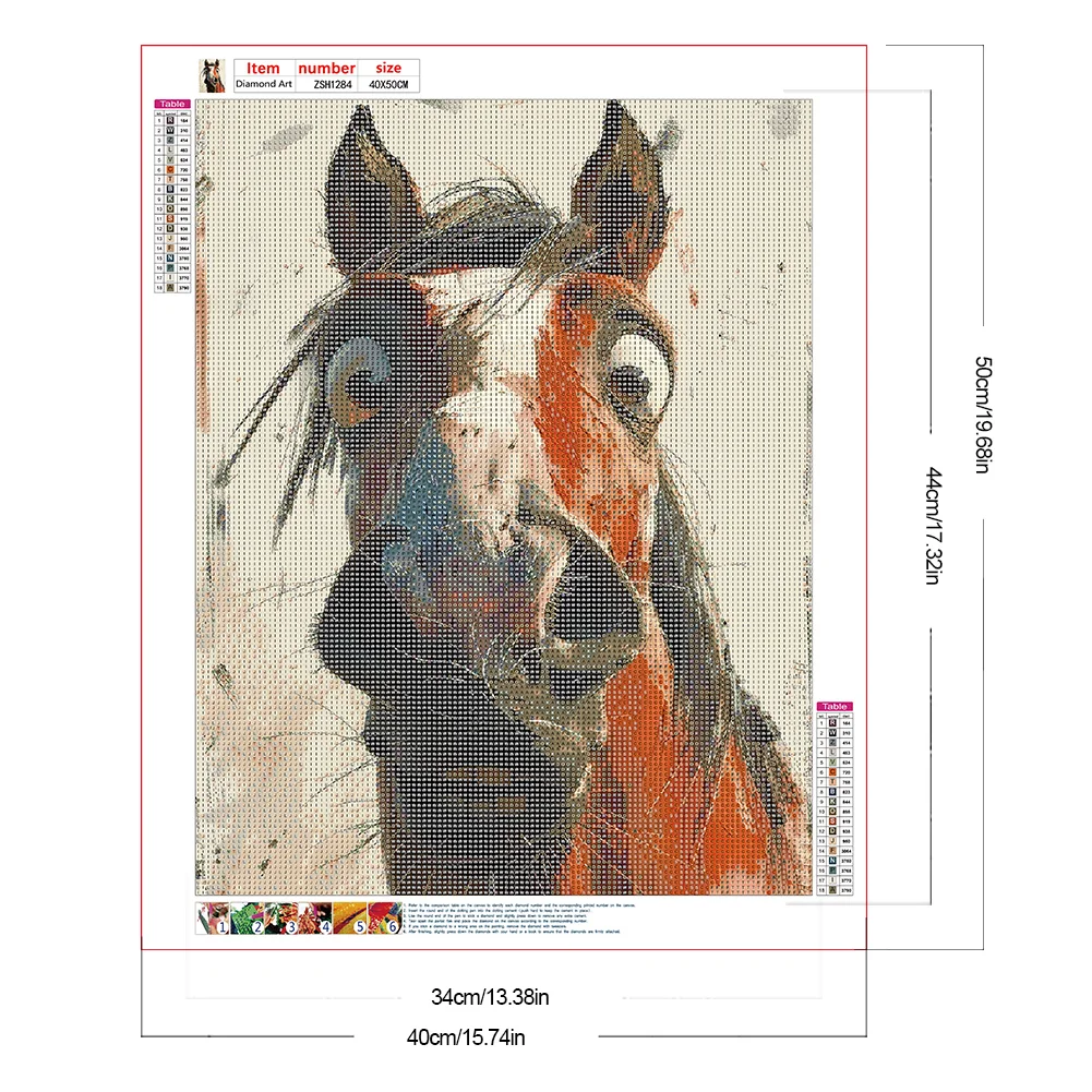 Diamond Painting - Full Round Drill - Funny Donkey(Canvas|40*50cm)
