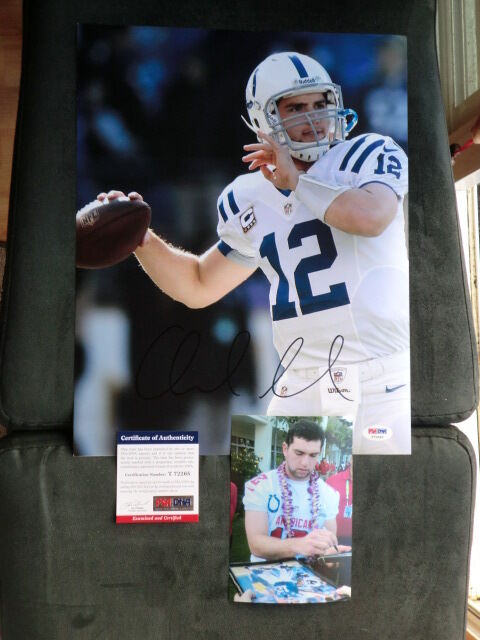 Andrew Luck Hot! signed autographed Colts 11x14 Photo Poster painting PSA/DNA cert PROOF!!