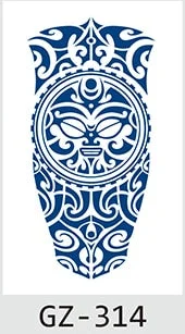 Temporary Waterproof Tattoos Stickers Navigator Compass Totem Flower Juice Ink Men Women Girl Chest Arm Fake Tatoo Drop Shipping