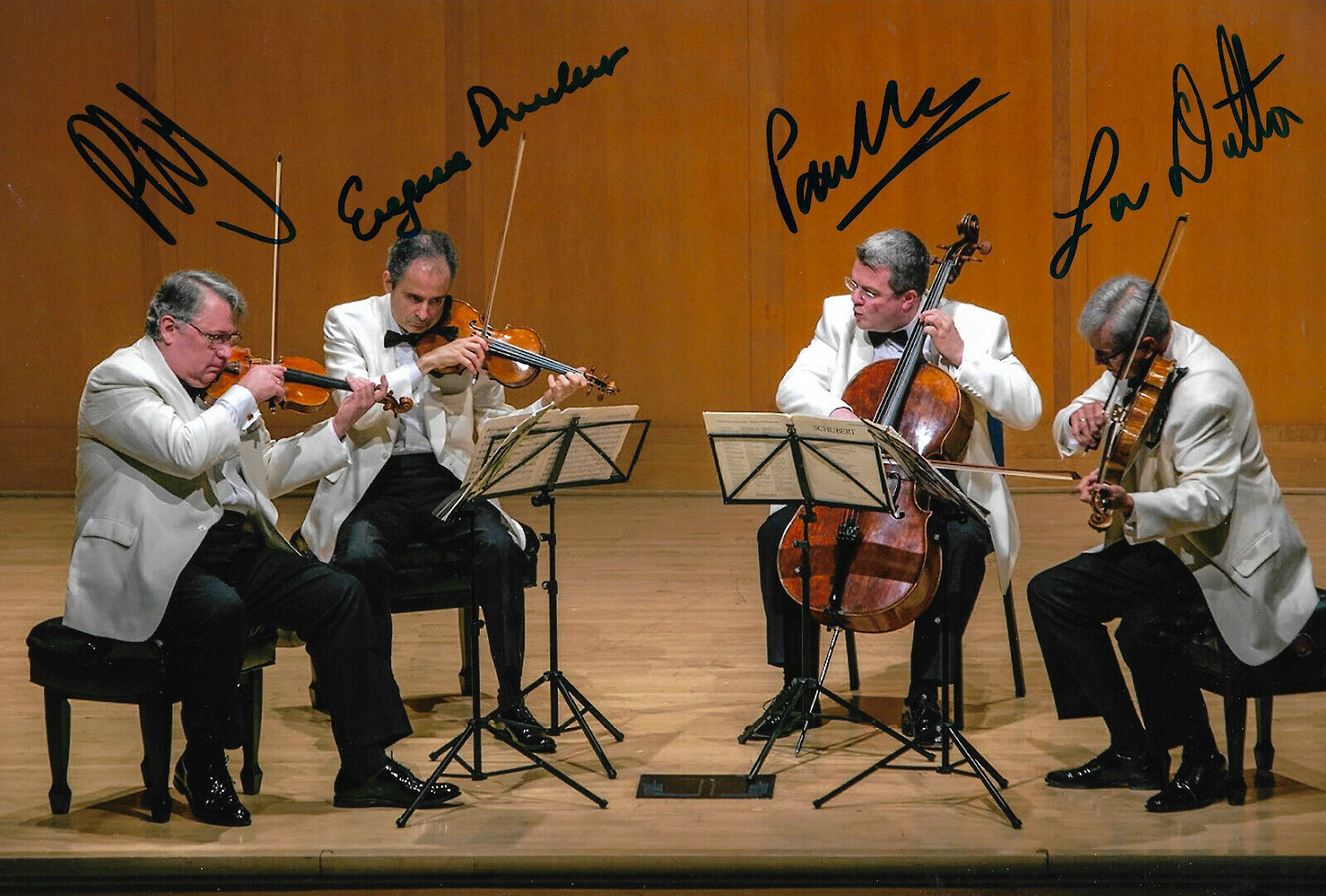 Emerson String Quartet signed 8x12 inch Photo Poster painting autograph