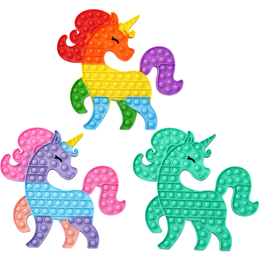 

Smile Unicorn Silicone Push Bubble Fingertip Anti-Stress Decompression Toys, 501 Original