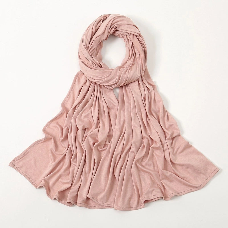 Hot New Solid Color Mercerized Cotton Jersey Scarf Soft Scarf Spot