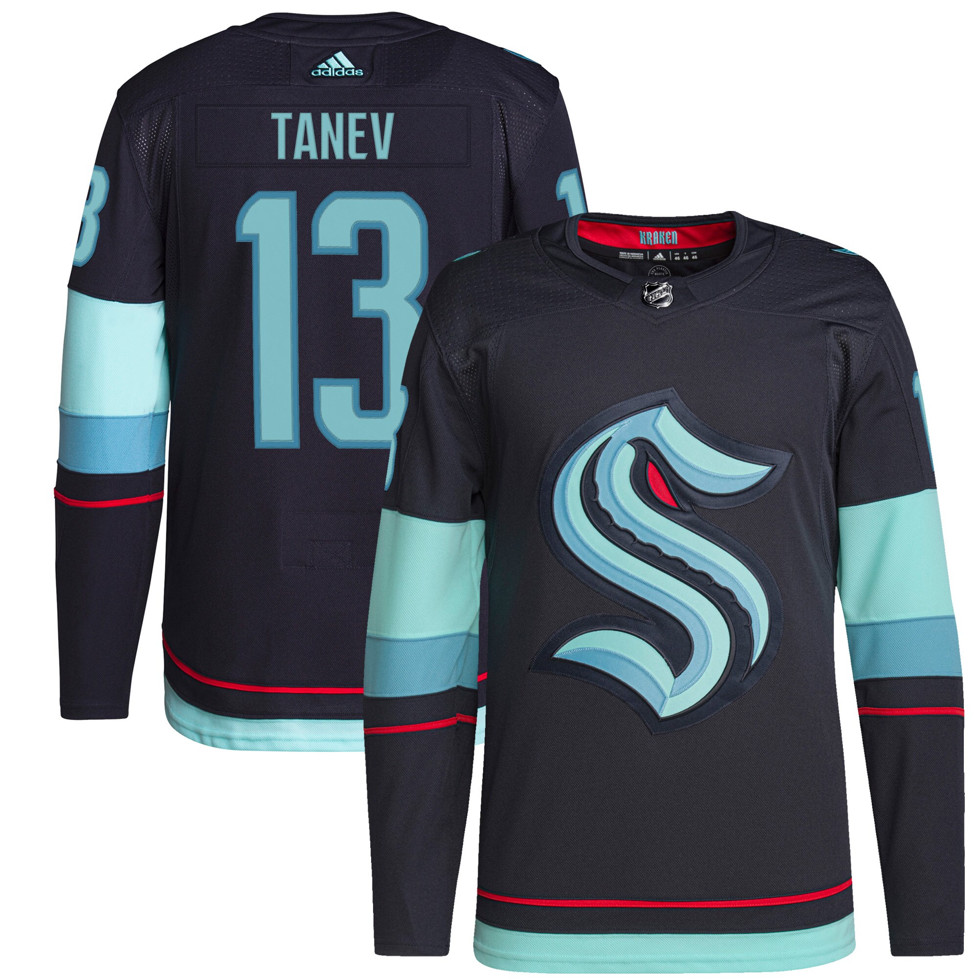 Brandon Tanev Seattle Kraken  Home  Primegreen   Jersey &ndash; Navy mysite