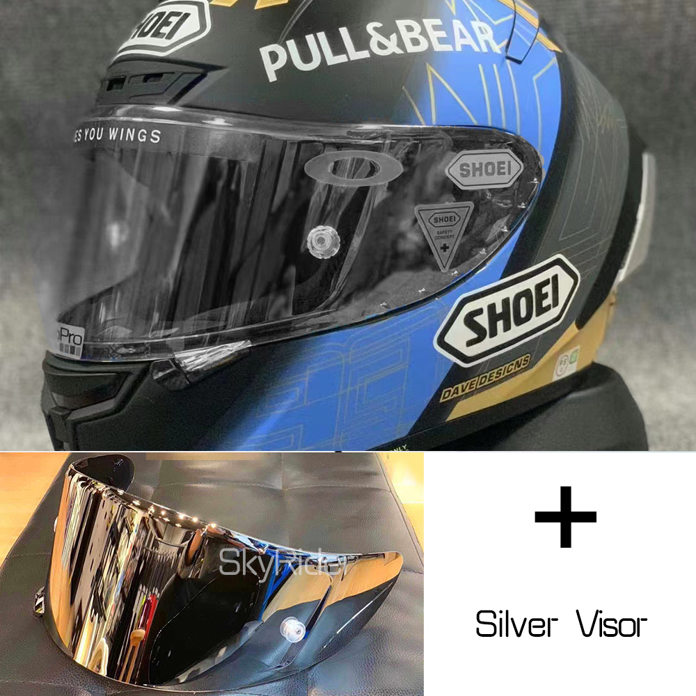 Shoei Motorcycle helmet X14 Full Face Marquez Gold Blue Riding Motocross Racing Motobike Helmet Casco De Motocicleta 