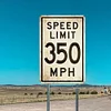 Speed Limit 350 MPH - Metal Tin Signs(8*12Inch/12*16Inch) - Garage&Transport