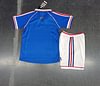 Joyfball 1998 Kids Size Retro France Home Football Shirt 1:1 Thai Quality