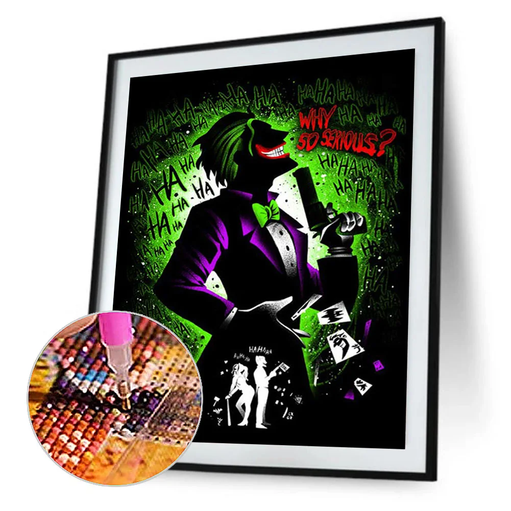 Diamond Painting - Full Round Drill - Marvel Series Silhouettes(30*40cm)