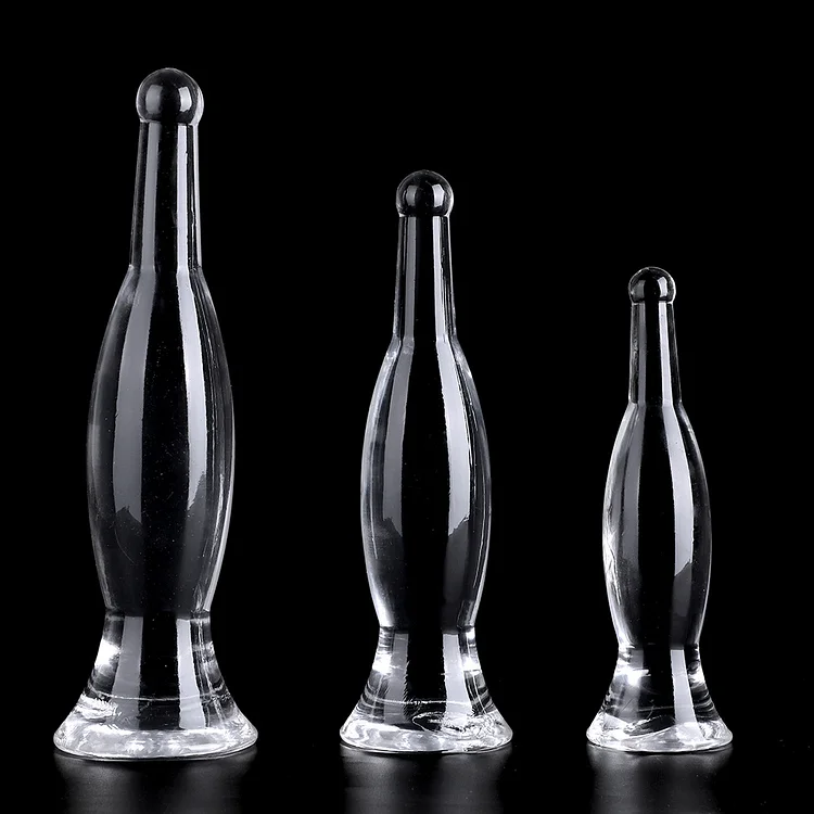 Crystal Wine Bottle Anal Plug Three Sizes To Choose