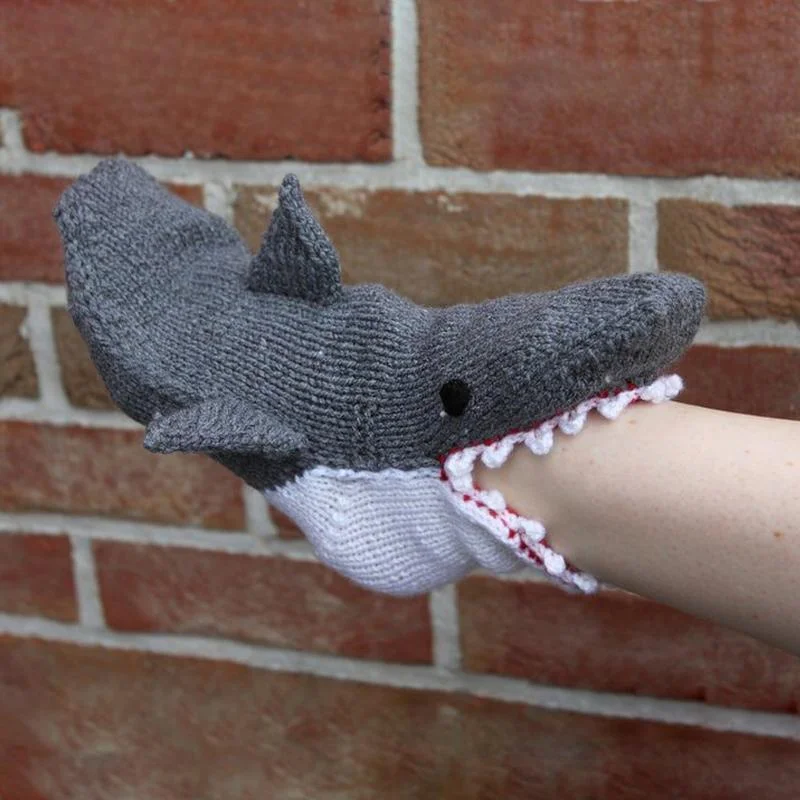 Knit Crocodile Socks