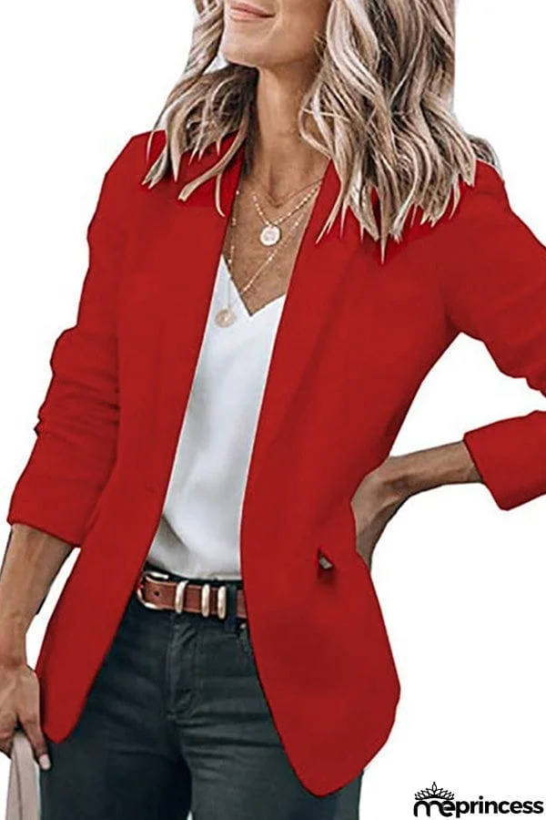 Casual Turndown Collar Coat