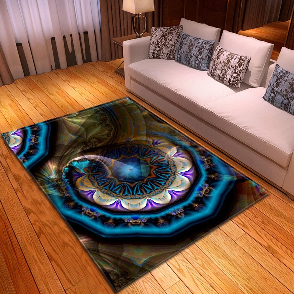 Modern Carpet Living Room Bedroom Decoration Kids Room Carpets Hallway Floor Children Rugs Home Flannel 3D Pattern Bedside Mat