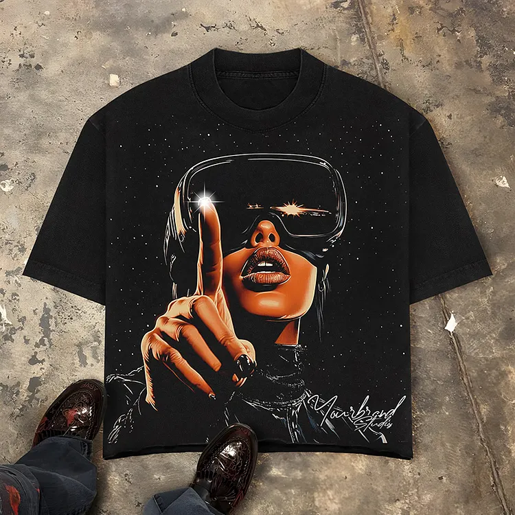 The Future Is Yours Graphic Vintage Street Cropped T-shirt