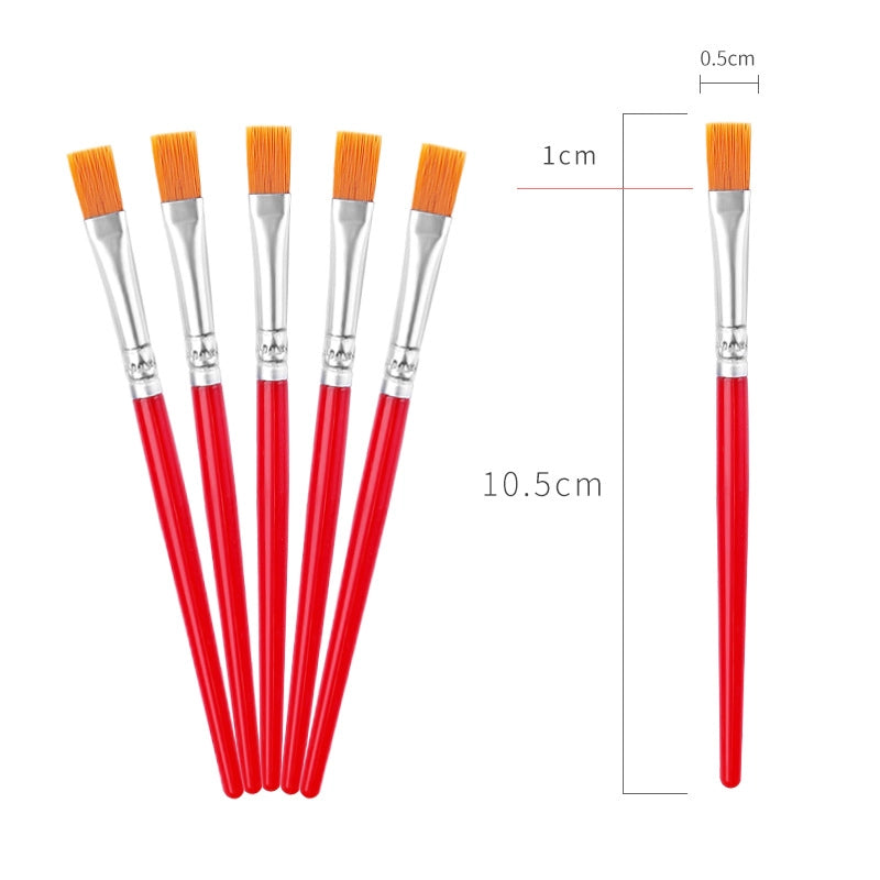 Simple Nylon Oil Painting Hook Line Pen Flat Brush