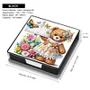 Diamond Painting PU Bear Notecard Box with 160 Sheets of Paper