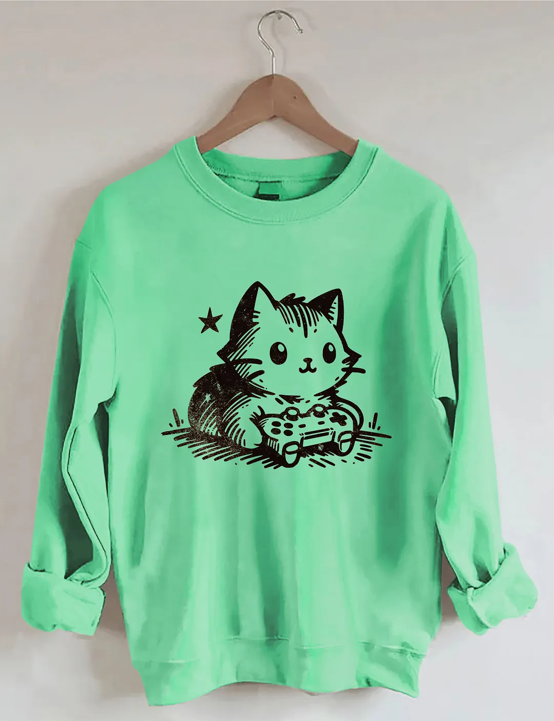 Funny Gamer Cat Sweatshirt