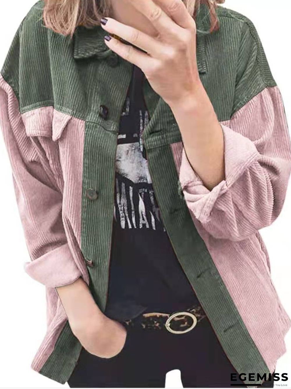 Buttoned Casual Outerwear | EGEMISS