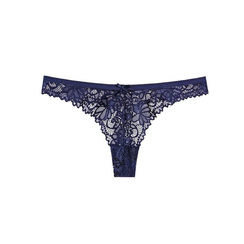 1 Pcs Underwears For Woman Sexy Lace Thongs Female Panties Good Quality Woman Underwear Panties G-string T-back 2021 BANNIROU