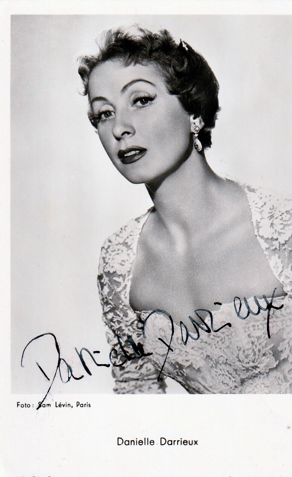 French Actress Danielle DARRIEUX ?100 (Mayerling Marie Vetsera) Signed Pic